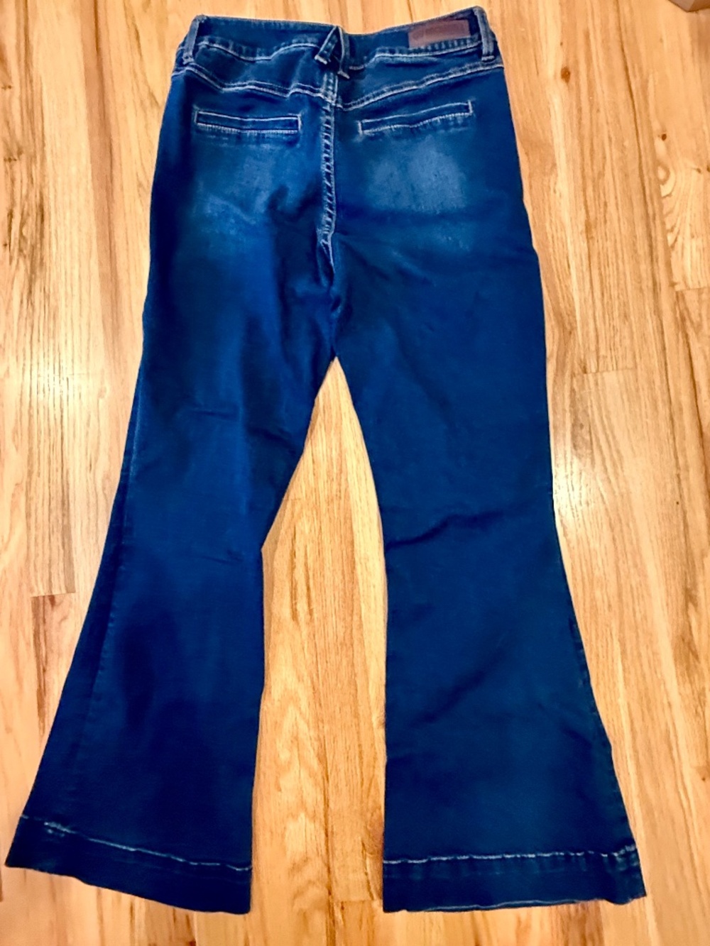 Rock & Roll Denim High Rise Trouser Jeans Size 31 Dark Wash EUC